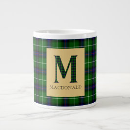 Caneca De Café Grande MacDonald Tartan Monograma M