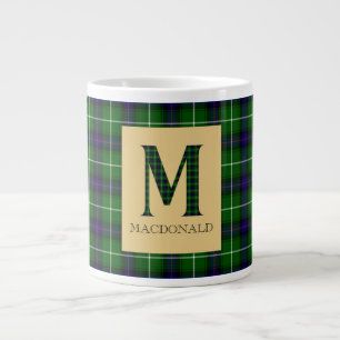 Caneca De Café Grande MacDonald Tartan Monograma M