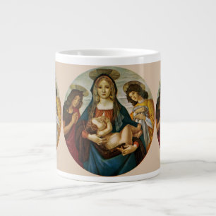 Caneca De Café Grande Madonna e Criança de Botticelli