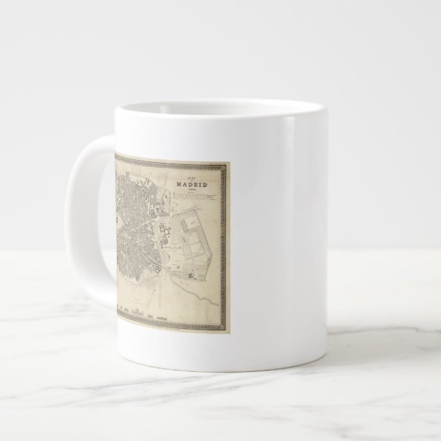 Caneca De Café Grande Madrid, Espanha (Frente Esquerda)