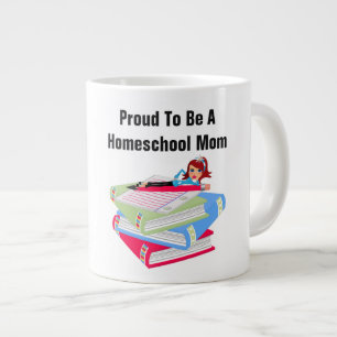 Caneca De Café Grande Mãe da escola doméstica - Jumbo Mug
