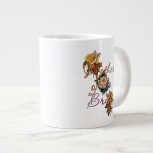 Caneca De Café Grande Mãe Da Noiva Floral