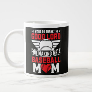 Caneca De Café Grande Mãe de Beisebol Mãe de Dia de Jogo de Esportes