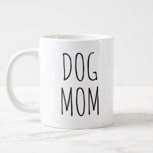 Caneca De Café Grande "Mãe de Cachorro" Simples Farmhouse Moderna
