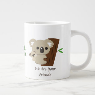 Caneca De Café Grande Mãe de família bonita Koala Ursa com bebê