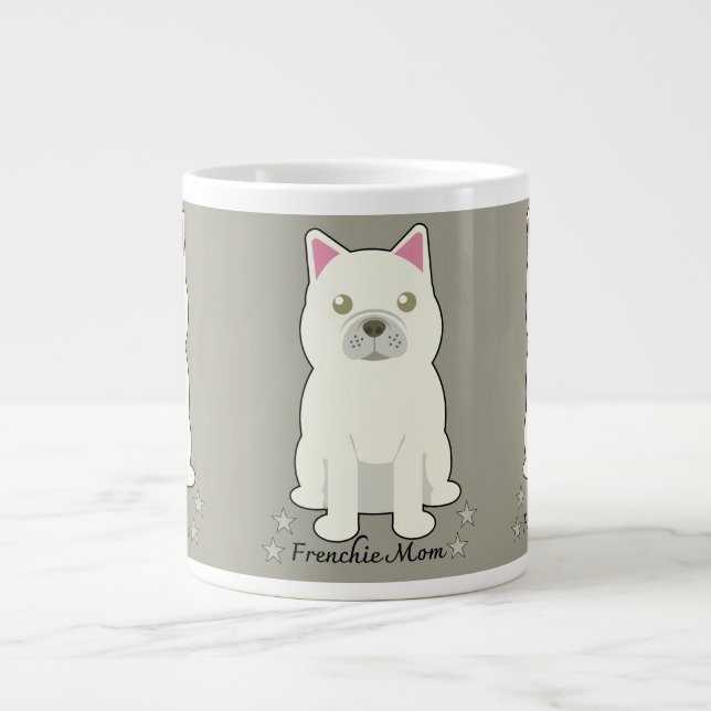 Caneca De Café Grande mãe do Frenchie (Frente)