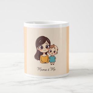 Caneca De Café Grande Mãe e Bebê