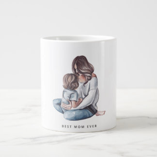 Caneca De Café Grande Mãe e eu - Dia de as mães Mágica