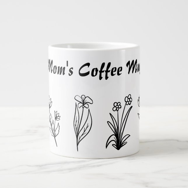 Caneca De Café Grande Mãe Elegante de café Specialty Mug (Frente)