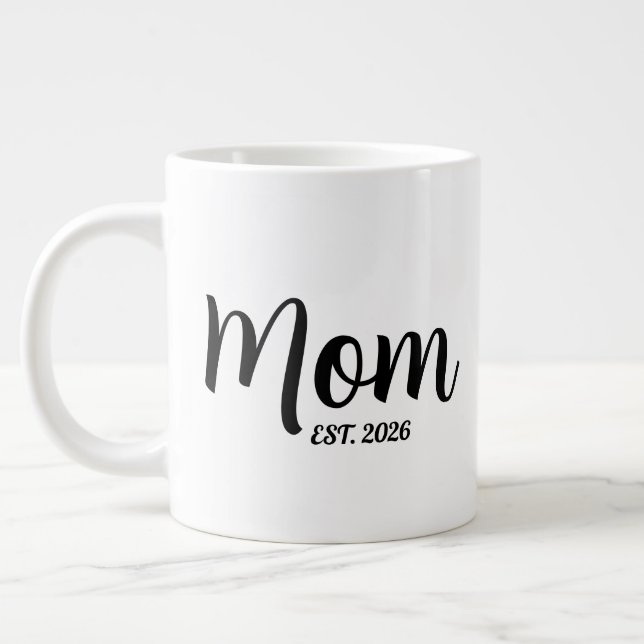 Caneca De Café Grande Mãe Estabelece Novo Presente de Mãe (Esquerda)