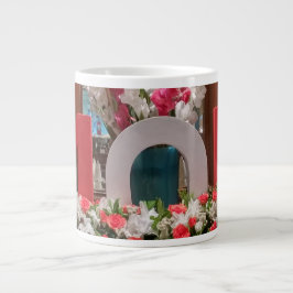Caneca De Café Grande "Mãe, Eu Te Amo" - Um Feliz Homenagem Floral