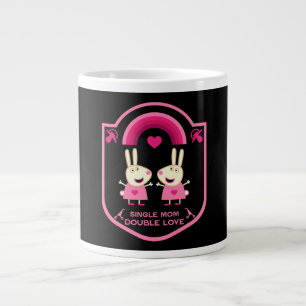 Caneca De Café Grande Mãe solteiro De Gêmeos
