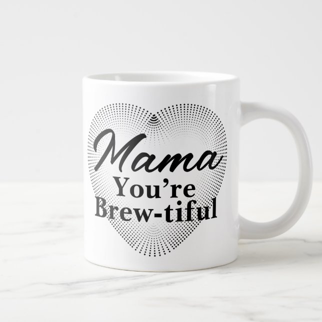 Caneca De Café Grande Mãe, você é linda (Direita)