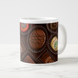 Caneca De Café Grande Mah Jongg Chocolates Mug