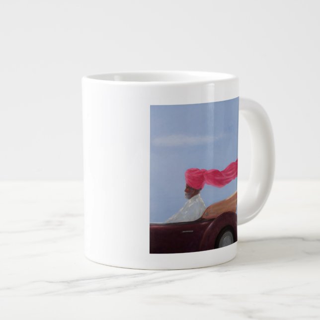 Caneca De Café Grande Maharajah na velocidade (Frente Esquerda)