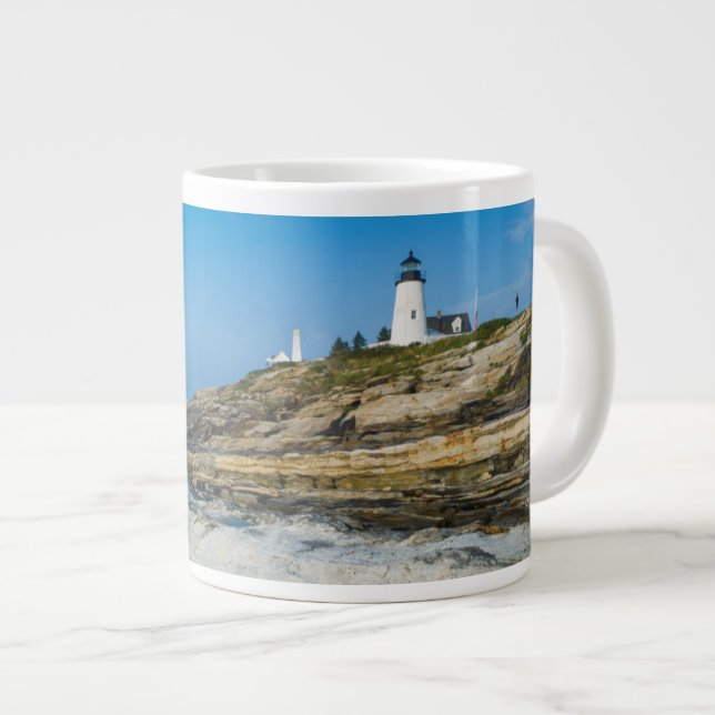 Caneca De Café Grande Maine, Ponto Pemaquide, Farol Ponto Pemaquide (Frente Esquerda)