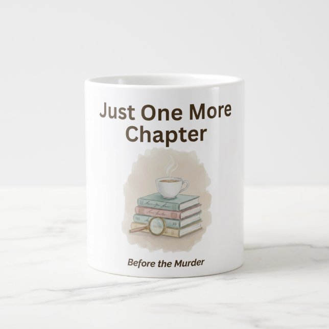 Caneca De Café Grande Mais Um Capítulo Antes do Assassinato  (Frente)