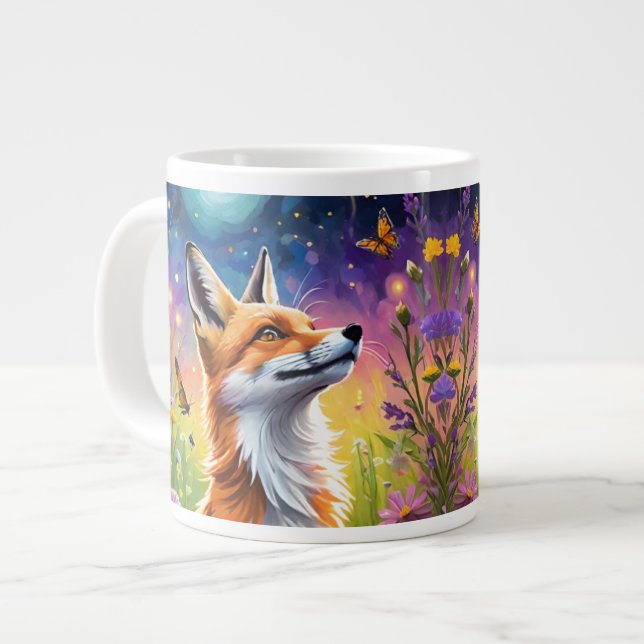 Caneca De Café Grande Majestic Fox (Frente Esquerda)