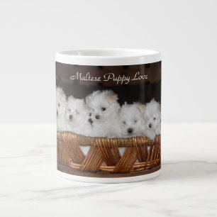 Caneca De Café Grande Maltês, Puppy, Love, Kitchen, Café, Chá