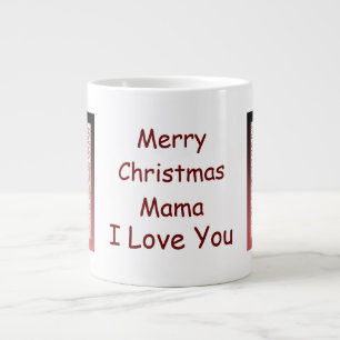 Caneca De Café Grande Mama De Natal Candy Canes Jumbo Mug