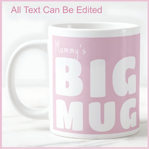Caneca De Café Grande Mamãe Caneca Grande Rosa C52 Diversão Novidade Mam