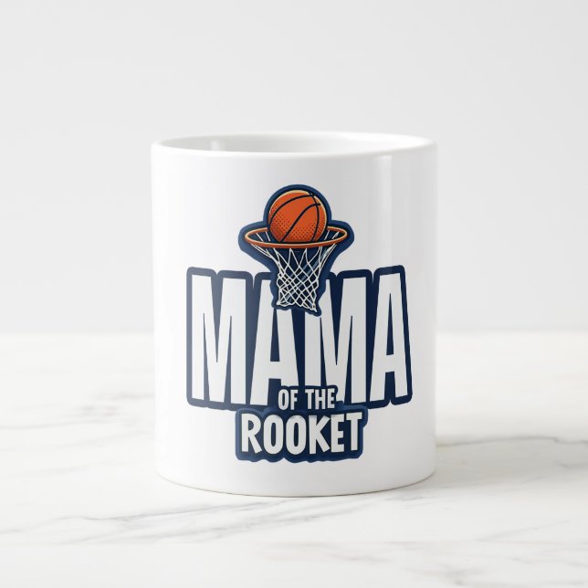 Caneca De Café Grande Mamãe do Rookie (Frente)