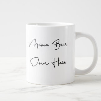 Caneca De Café Grande Mamãe Ursa. Fazendo Cabelo.