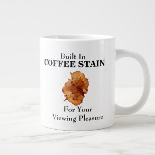 CANECA DE CAFÉ GRANDE MANCHA DE CAFÉ EMBUIDA