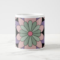 Mandala Simetria Floral Pastel Retro