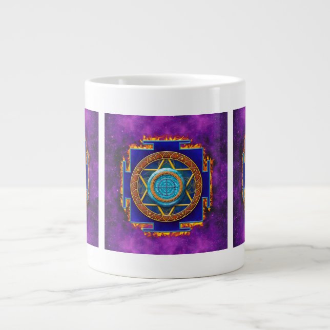 CANECA DE CAFÉ GRANDE MANDALA TWELVE RELIGIÕES (Frente)