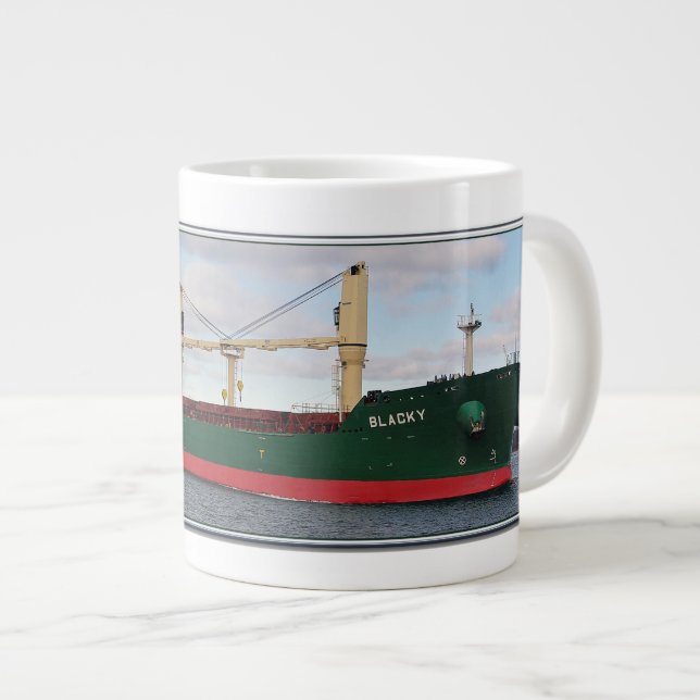 Caneca De Café Grande Manga Blacky Jumbo (Frente Esquerda)