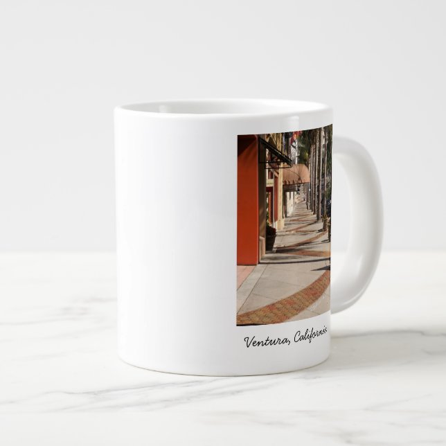 Caneca De Café Grande Manhã na California Street Mug (Frente Esquerda)