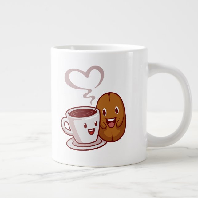 Caneca De Café Grande Manhã Única E Cheerful Duo Mug (Direita)