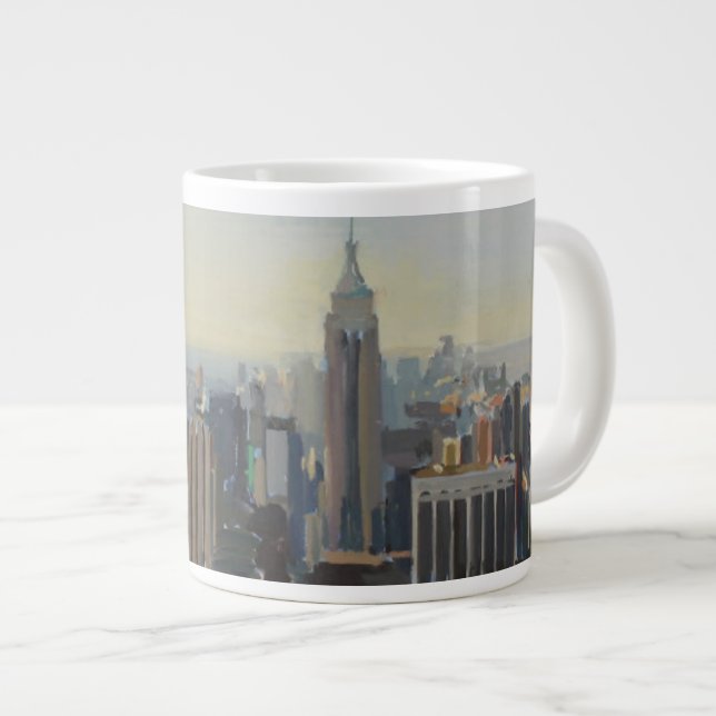 Caneca De Café Grande Manhattan Panorama 2012 (Frente Esquerda)