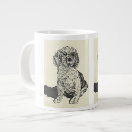 Caneca De Café Grande Mans Best Friker Spaniel