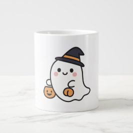 Caneca De Café Grande Mantenha a Calma e Aproveite a Temporada Assustado