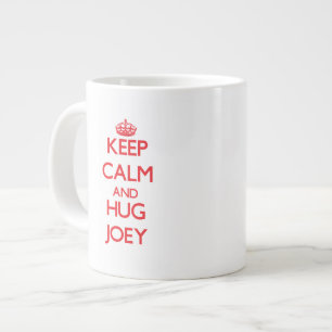 Caneca De Café Grande Mantenha calma e abraçar Joey