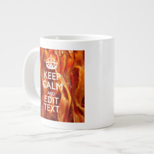 Caneca De Café Grande Mantenha Calma o Texto no Bacon