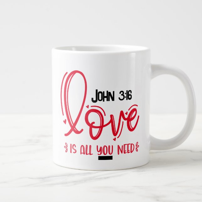 Caneca De Café Grande Mantenha ou design seu próprio Jumbo Mug (Direita)
