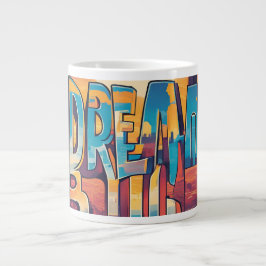 Caneca De Café Grande Mantenha-se inspirado - Designs motivacionais e de