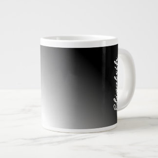 Caneca De Café Grande Mão branca preta