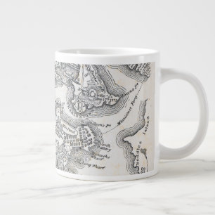 Caneca De Café Grande Mapa antigo de Boston 1775-1776
