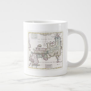 Caneca De Café Grande Mapa antigo do Japão  1769