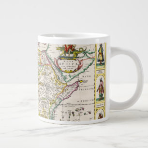 Caneca De Café Grande Mapa da África Nova África
