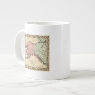 Caneca De Café Grande Mapa da América do Norte por Mitchell