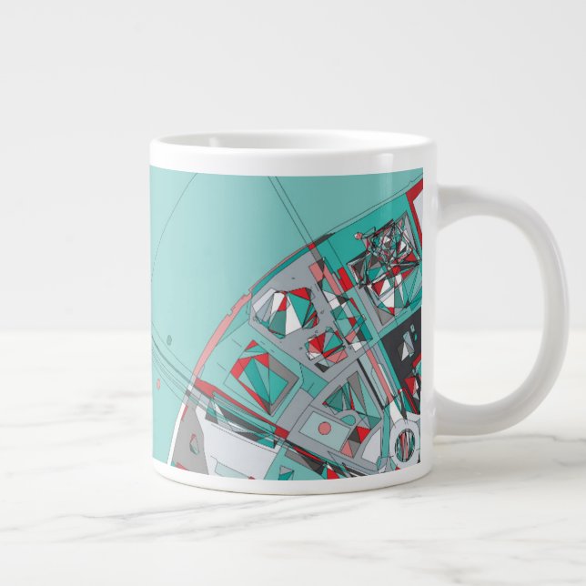 Caneca De Café Grande Mapa da Estrutura da Cidade de Londres (Direita)