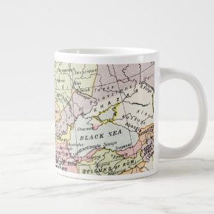 Caneca De Café Grande Mapa da Europa  Terceira cruzada