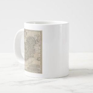 Caneca De Café Grande Mapa da Irlanda