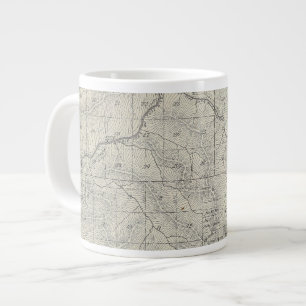 Caneca De Café Grande Mapa da Seção do Condado de Tulare T2021S R3031E