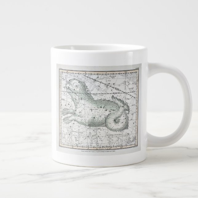 Caneca De Café Grande Mapa das Constelações Placa XXIII (Direita)
